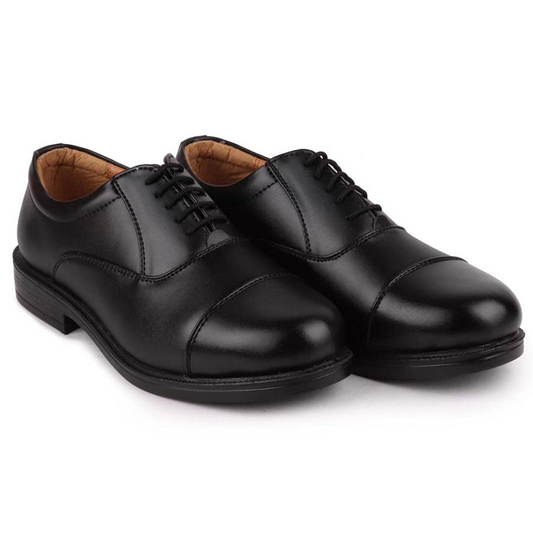 BATA Remo 10 Black Oxford Formal Office Police Shoes (831-6410)