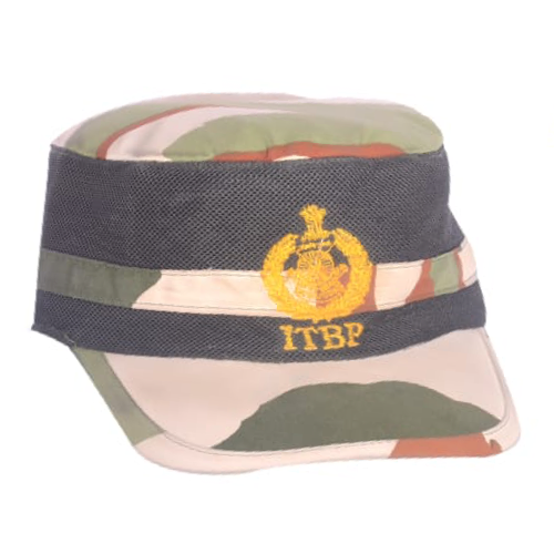 ITBP Logo Combat NATO Style Camouflage Unisex Adjustable Velcro P Cap