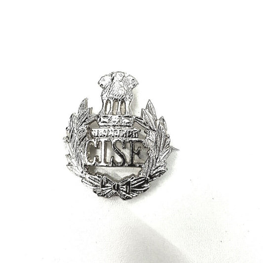 CISF Logo Metal Silver Cap Badge Army Military Defence