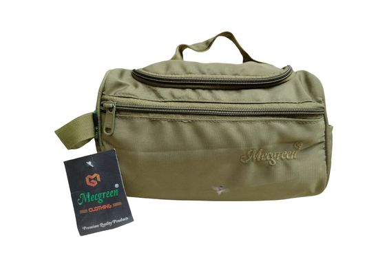 Compact Travel Pouch - Olive Green