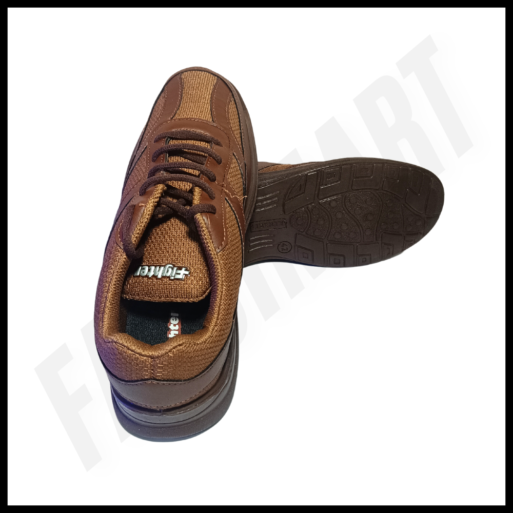 Liberty Fighter Brown Sports Shoe by FaujiMart – Durable, Comfortable, and Stylish