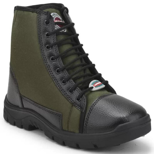 LIBERTY Freedom Forest-22 Olive Green Jungle Shoe PVC Sole Defence Military Boot