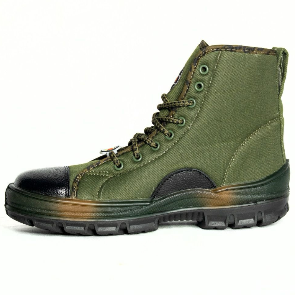 LIBERTY BigHorn Rafale Premium Jungle Shoe Boot PU Sole Olive Green Defence Military Boot