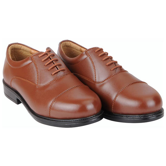 BATA Remo 10 Tan Oxford Formal Office Police Shoes (831-3410)