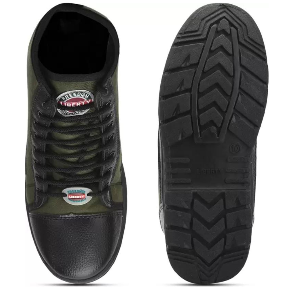 LIBERTY Freedom Forest-22 Olive Green Jungle Shoe PVC Sole Defence Military Boot