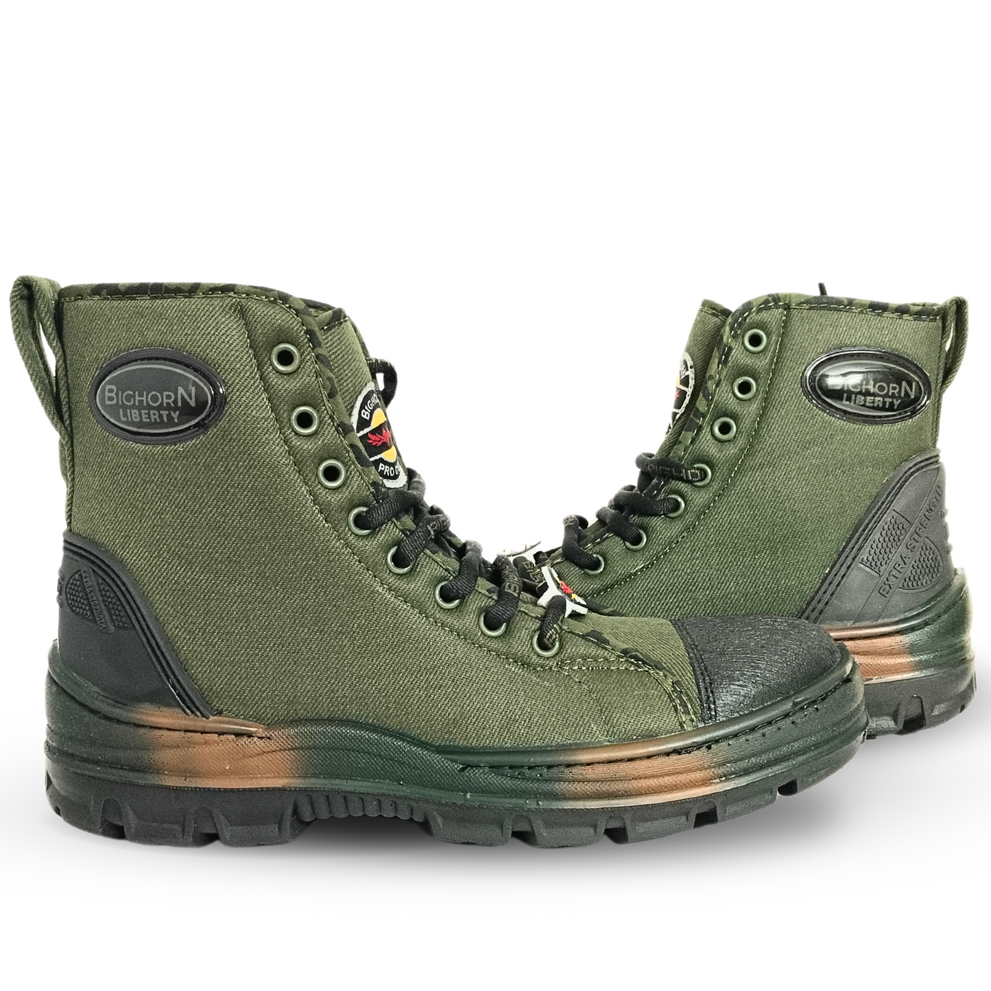 LIBERTY BigHorn King Jungle Shoe PU Sole Olive Green Defence Military Boot